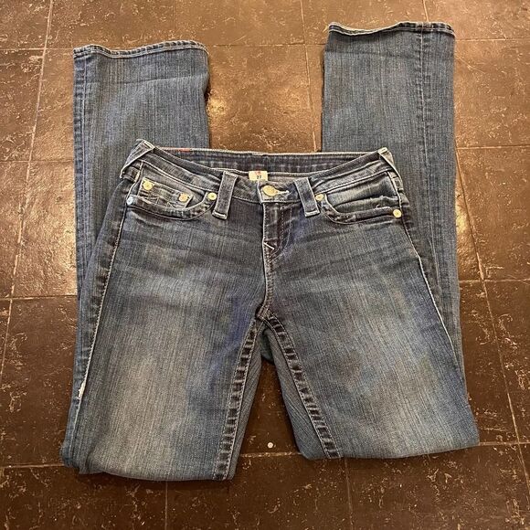 True Religion Midrise Bootcut Jeans Haze Light 27 - Picture 4 of 11